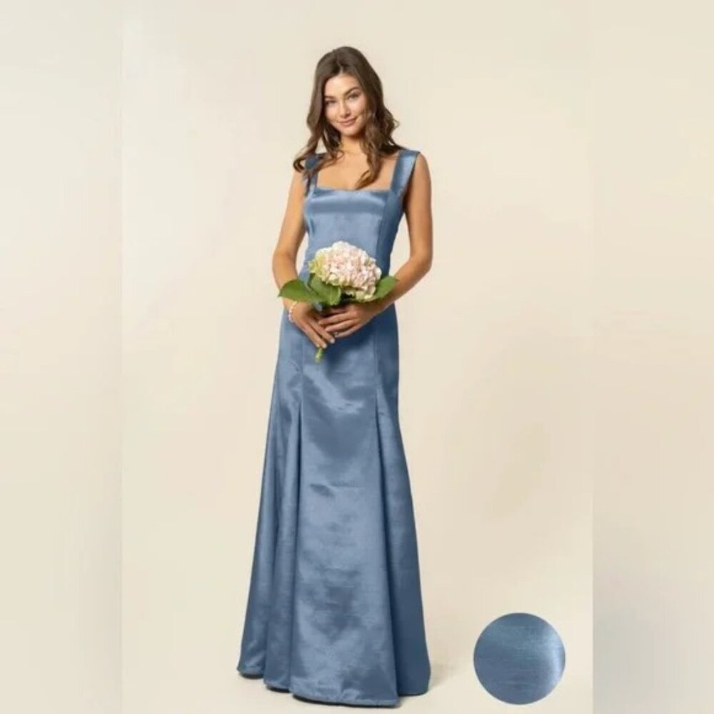 Lula Kate Bell Bridesmaid Dress - Blue - size 4